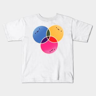 Chromatic Cute..Circle Kids T-Shirt